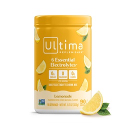 Ultima Repleniser Daily Electrolyte Powder Drink Mix – Χωρίς ζάχαρη – Λεμονάδα, 90 Σερβιέτες – Ενυδατική σκόνη με 6 Ηλεκτρόλυτα και Ιχνηλάτηση Ορυκτών – Κετό Φιλικό, Vegan, Μη ΓΤΟ