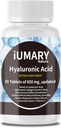 Hyaluronic Acid Supplements, 850mg High Bioδιαθέσιμο Διαιτητικό Υαλουρονικό Οξύ - Προηγμένη Κοινή Υποστήριξη με Υδρολυμένο Κολλαγόνο, Turmeric, Glu-cosamine, MSM, Vitamin C – 30 Tablets (Pack of 1)