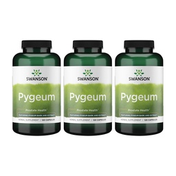 Swanson Pygeum - συμπλήρωμα βοτάνων - συμπλήρωμα υγείας ανδρών - (120 κάψουλες κάθε, 400 mg) 3 Συσκευασία