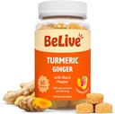 Black Pepper & Ginger ile Canlı Turmeric Curcumin - Immune Desteği, sağlıklı Skin ve Hareketlilik için 500 mg - Tropikal Flavor | 60 Kont