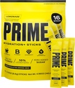PRIME HYDRATION+ Sticks Lemonade | Hydration Toz Single Serve Sticks | Electrolyte Toz On The Go | Low Sugar | Caffeine-Free | Vegan | 16 Sticks