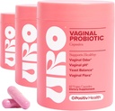 O Positiv URO Vaginal Probiyotiks for Women pH Balance with Prebiyotiks & Lactobacillus Probiyotik - Vaginal Health Supplement - Sağlıklı Vaginal Odor & Vaginal Flora, 60 Kont (Pazar)