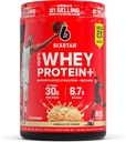 Six Star Whey Protein Powder Plus - Muscle Building & Recovery Formula με Whey Isolate Powder, BCAAs, 30g Protein, ανοσοποιητική υποστήριξη - Συμπληρώματα μετά την προπόνηση - κρέμα βανίλιας, 1,8 lbs