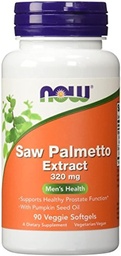 Τώρα Foods Saw Palmetto Extract 320 mg - 90 Softgels (Pack of 2) - 180 Total Softgels
