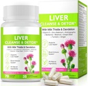 Liver Renew Cleanse Detox,Liver Cleanse Detox & Tamir & Support |70 Capsules|Herbal Supplement for Liver Health / Milk Butle Dandelion Root with 9 Herbal Minerals for Men & Women