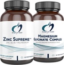 Sağlık Magnezyum Glycinate Kompleksi (60 Capsules) ve çinko Yüksek (90 Capsules) için tasarımlar - Immune Support için Cophalete ile Yüksek Aboryum