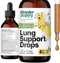 Forever Puppy Lung Support Drops for Dogs - Respiratory Health Supplements - Mullein Leaf & Echinacea Herb for Lungs - Liquid Dogs and Supplements - Sugar & Alkol-Free Tincture - 4 fl ozzz