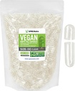 XPRS Nutra Size 00 Κενές κάψουλες - 5000 Counted Clear Empty Vegan Caps - Vegetarian Empty Pills - DIY Καψάκιο Φυτικών Γεμίζοντας - Veggie Pill Caps