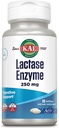 KAL Lactase Enzyme 250 mg, Healthy Digestion Support for Lactose Intolerance, Liquid-Filled ActivGels Made Without Soy, 250 FCC Units, 30 Servings, 60 SoftGels