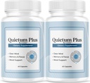 (2 Pack) Quietum Plus - Επίσημη Quietum Plus Advanced Supplement Formula, Original Quietum Plus Reviews, All Natural QuietumPlus Advanced Formula for Healthy Ear, 120 κάψουλες για 2 μήνες