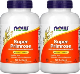 Τώρα τρόφιμα Super Primrose 1300mg, 120 τζελ (πακέτο του 2)