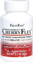 FruitFast CherryFlex 100% Red Tart Organic Cherry Συμπύκνωμα Συμπύκνωμα - Chewable Softgel - 60 Count - Μη ΓΤΟ και Χωρίς Γλουτένη - Προάγει υγιή κοινή λειτουργία*