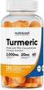 Nutricost Turmeric Gummies 2.000mg Tumeric per Service (120 Gummies) - 60 Hizmet