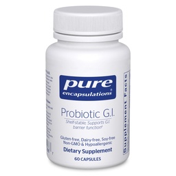 Pure Encapsulations Probiotic G.I. - Ράφι Σταθερό Προβιοτικό για Εντερική Υγεία & Γαστρεντερική Υποστήριξη - με Lactobacillus & Bifidobacterium - 60 Κάψουλες
