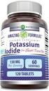 Amazing Formulas P properties Iodide Supplement | 130 Mg | 120 Tablet | Non-GMO | Gluten-Free | Made in USA