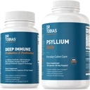 Dr. Tobias Deep Immune Probiotics & Prebiotics and Psyllium Daily, Υποστηρίζει Digestive Health, Gut Immune Function, Daily Fiber Supplement in support of Colon Health with 4.4. Δισεκατομμύρια CFU