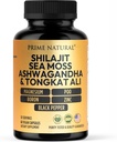 Shilajit 10.000mg, Ιρλανδική Θάλασσα Moss 2000mg, Ashwagandha 3000mg, Tongkat Ali 30.000mg, Boron, Μαγνήσιο, PQQ & More 