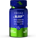 ORZAX Uyku - Melatonin 5 mg, B6 & 5-HTP Supplement - Yetişkinler için Restful Uyku Vitaminleri (120 Tablet)