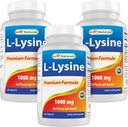 Best Naturals L- Lysine 1000mg 180 δισκία (180 Count (Pack of 1)) (3 φιάλες)