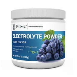 Dr. Berg Zero Sugar Hydration Keto Electrolyte Powder - Ενισχυμένη w/ 1000 mg Κάλιο & Αλάτι Real Ιμαλαΐων (NOT Επιτραπέζιο Αλάτι) - Συμπλήρωμα Ενυδάτωσης σταφυλιού - 50 Σερβιέτες