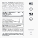 Καψάκια ηλεκτρολυτών, άλατα φυσικής ενυδάτωσης χαμηλών υδατανθράκων με μαγνήσιο, ψευδάργυρο, ασβέστιο, & νάτριο (100ct)