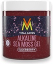 VitalMoss Elderberry Irish Sea Moss Gel, St Lucia Wildcrafted Αλκαλίνη με Ορυκτές Βιταμίνες και Αντιοξειδωτικά, Thyroid και ανοσοποιητικό συμπλήρωμα υποστήριξης, Raw, Vegan Friendly, 16oz