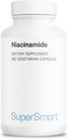 Supersmart - Niacinamid Supplement 2000 mg per Day (Nicotinamid) - Flush Free Vitamin B3 Niacin | Non-GMO & Gluten Free - 180 Vegetarian Capsules