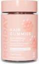 MONDAY HAIRCARE Hair Gummies with 2500 mcg Biotin, C & Vitiman E for Saber, Güçlü ve Sağlıklı Saç 60