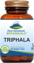 Pure Mountain Botanicals Triphala Capsules 90 Kosher Vegan Caps Now with 500mg Organik Amla Hint Meyvesi