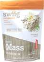 Swiig Mass Builder Protein Powder, Μαδαγασκάρη Βανίλια, Χωρίς ΓΤΟ συστατικά, Χωρίς τεχνητές γεύσεις, χρώματα ή γλυκαντικά, Χωρίς πληρωτικά, 3.3 Pound τσάντα