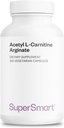Supersmart - Acetyl L Carnitine Arginate 1000 mg Per Day - Amino Asits - Popüler Beyin Tamam | Non-GMO & Gluten Free - 120 Vegetarian Capsules