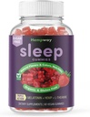 Hemph Gummies for Sleep l theanine Supplement Hemp melatonin Triple Action - Ηρεμίες Gummies for Adults and melatonin Kids - Χωρίς ζάχαρη Φράουλα Vegan 60 ct