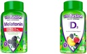 Vitafüzyon Ekstra Güçlü Melatonin Gummy Vitamins, 5 mg, 120 ct Gummies & Vitamin D3 Gummy Vitamins for Bone and Immune System Support