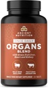 Eski Beslenme Organı Supplements, Once Daily Grass-Fed and Wild Organ Kompleksi Capsules, Liver, Heart, Kidney Supports Organ, Cognitive, and Immune System Health, 30 Ctt