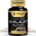 Himalaya Shilajit for Men - 1500 mg Shilajit Capsules for Men, Pure Shilajeet for Women with Natural Occuring Fulvic Acid - Shilajet for Advancedd Energy and Immune Support - 120 Kont (Pazar)