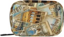 OTVEE İtalya Vintage Collage Pill Case Bag'da Seyahat, Vitamin Organize Tıp Seyahat Davası