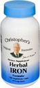 Christopher's Original Formulas Herbal Iron Formula, Φυσική υποστήριξη σιδήρου, 450 mg, 100 κάψουλες χορτοφάγων