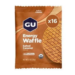 GU Energy Stroopwafel Caramel Sports Nutrition Βάφλα, Caffeine-free, και Kosher γαλακτοκομικά, On-the-Go Energy για κάθε προπόνηση, 16 Count