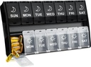 XL Big Pill Organizer 2 φορές την ημέρα, Weekly Am Pm Pill Box με Hinged Lids, 7 ημέρες ιατρική περίπτωση χάπια βιταμίνης, Daily Pill Container, Big Medication Organizer για συμπλήρωμα
