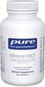 Pure Encapsulations Mineral 650 | Dengeli Chelated|Minerals | 180 Capsules