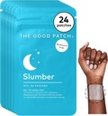 Good Patch Slumber Sleep Patch Support, Melatonin Free, Sustained release, Natural Patch with L-Theanine, Magnezyum, Tart Cherry Extract, Plant Powered Wearable Wellness (24 Total Patches)