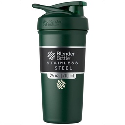 BlenderBottle Sport Μονωμένο μπουκάλι αναδευτήρα από ανοξείδωτο χάλυβα με σύρμα Whisk, 24 Ounce, Forest – Protein Shakes & Hydration για αθλητές & Fitness Enthusiasts, Easy Mixing, διατηρεί τα ποτά κρύα, κλειδωμένα Lid
