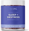 Teami Sleep + Destress, Μελατονίνη Υποστηρίξτε Gummy Βιταμίνη