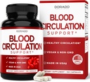 Blood Circulation Supplements with Diosmin & More (150 Capsules) Blood Flow Supplements for Men & Women - Spider & Varicose Veins for Legs Support - Vegan & Non GMO - 3rd Parti Test Edildi - ABD Made