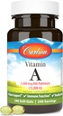 Carlson - Vitamin A, 15000 IU Palmitate (4500 mcg RAE), Vizyon Sağlık ve Sağlıklı Cilt, Immune Function, 240 Softgels