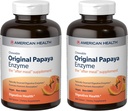 American Health Original Papaya Enzyme - 600 Μασώμενα δισκία, Συσκευασία των 2 - Το συμπλήρωμα μετά το γεύμα - Μη ΓΤΟ, Vegan - 400 Σύνολο εξυπηρετήσεων