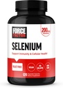 Force Factor Selenium Immune Support Supplement, Selenium 20006 Capsules to Support Immune Defense, Immunity Supplement, Vegan, Non-GMO, 120 Capsules