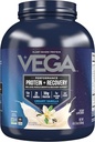 Vega Sport Vegan Protein Toz + Recovery - 30g Plante bazlı proteinler, Vanilla, 45 Hizmet, 5g BCAAs, Probiyotikler, NSF sertifikalı, For Shakes & Smoothies, 4.1lbs (Pazar May Vary)