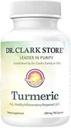 Dr Clark Store Turmeric Curcumin 500 mg - 100 Capsules, Immune Support, Natural Herbal Supplement, Non-GMO, Vegan, Antioksi Boost