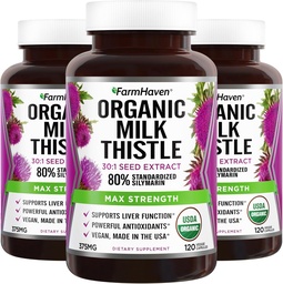 FarmHaven USDA Organic Milk Thistle Κάψουλες 